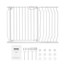 VEVOR Barrière de Sécurité Extensible Clôture Enfant Chien 75-123x76 cm Escalier