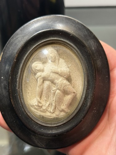 Ancien reliquaire calcaire - ancien,