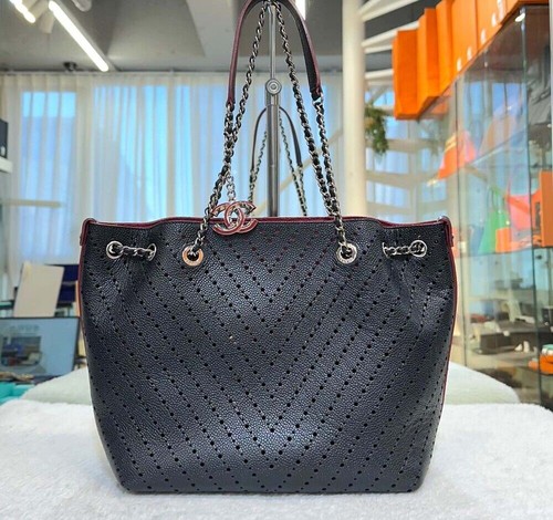 Chanel sac shopping cuir - chanel,
