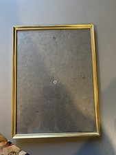 Ancien cadre vintage Rectangulaire Metal Doré Portrait, Dessin laiton Vintage