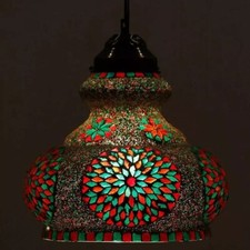 Lampe suspendue en mosaïque