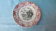 assiette parlante jeanne d'arc bataille de patay porcelaine de creil montereau