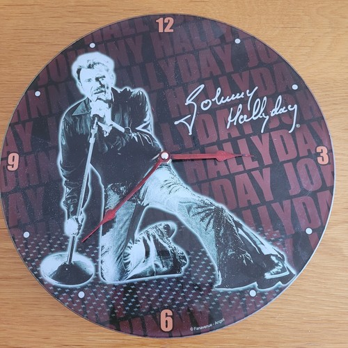 Horloge murale johnny - murale, hallyday