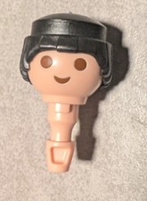 PLAYMOBIL   tete Cheveux Noirs