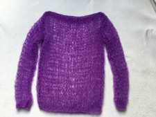 PULL MOHAIR VIOLET EN MAILLE AMPLE