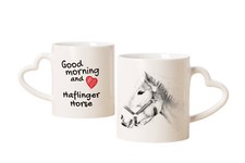 Haflinger tasse avec un cheval