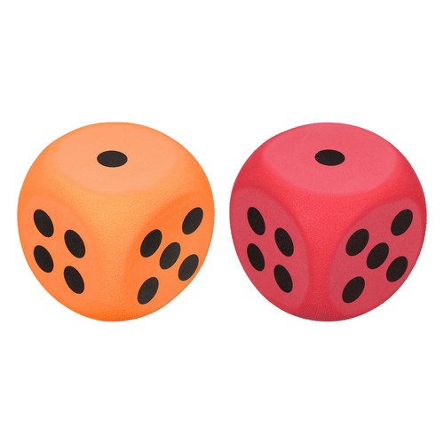 2pcs dés mousse 8cm dia - dés, en