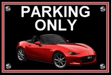 plaque " PARKING ONLY MAZDA