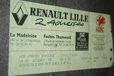 Ticket )) LOSC LILLE V OL LYON