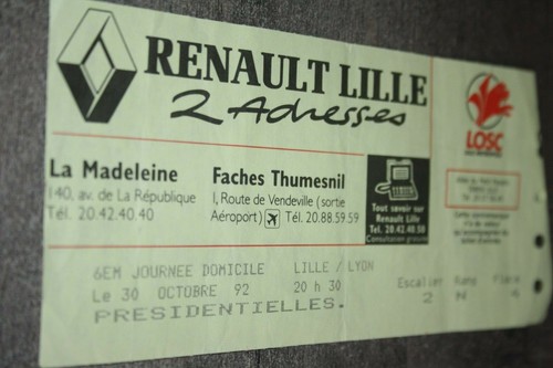 Ticket losc lille v ol - v,