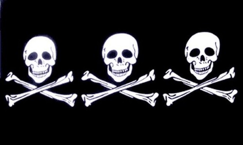 Drapeau pirate têtes de - tÊtes,