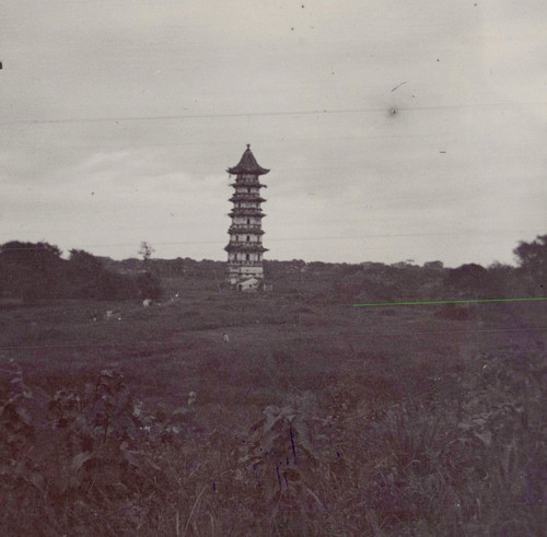 Chine pagode tirage vintage - chine,,