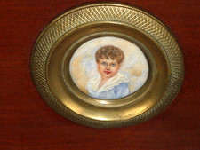 Ancien portrait miniature