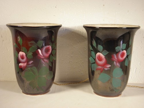 Paire lampes vasques art - paire,