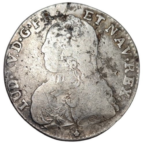 Louis demi écu - xv,, aux
