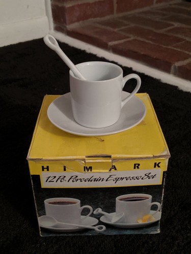 Espresso set porcelain white - espresso,