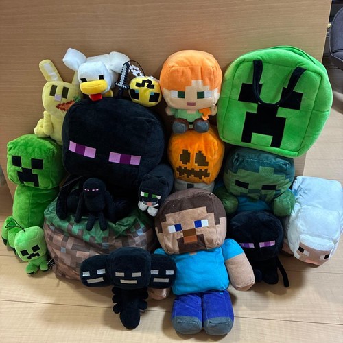 Ensemble peluches minecraft - ensemble,