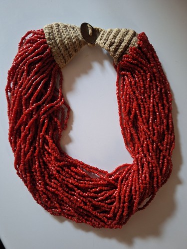 Collier corail rouge