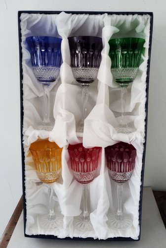 Verres cristal taillé main - , en