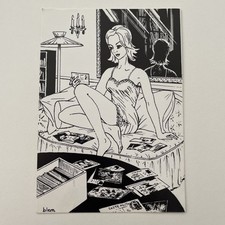 CARTE POSTALE FEMME - SEXY WOMAN - PIN UP- NUE EROTIQUE