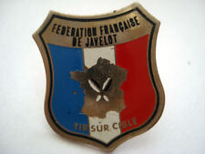 PINS RARE VINTAGE SPORT FEDERATION FRANCAISE DE JAVELOT TIR SUR CIBLE wxc 8