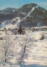 Carte postale 10x15cm postcard SERRE-CHEVALIER le Bez pistes de Fréjus timb 1976