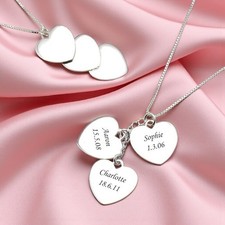 Collier Trois Cœurs En Argent