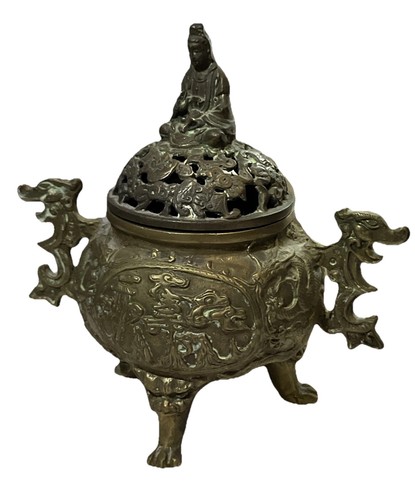 Brûle parfum ancien - en, bronze
