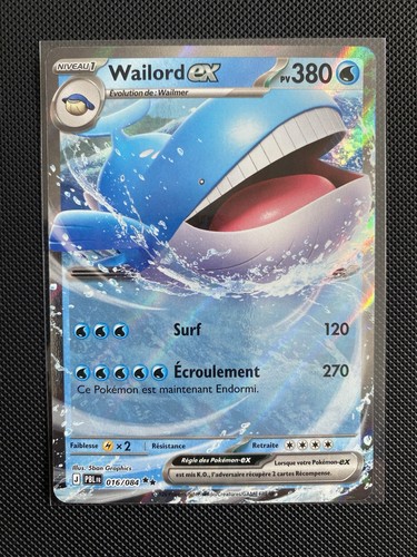 Carte pokemon wailord - carte, ex