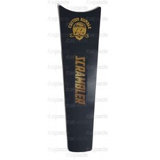 Protège réservoir en CUIR VÉRITABLE or / noir pour Ducati Scrambler