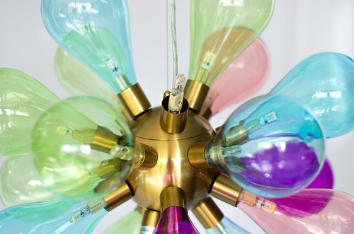 Boule verre lustre - lustre,