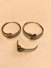 Lot bagues en or 18 carats 