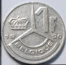 1 franc Baudouin Ier 1990 Belgique Belgium en français - 232055