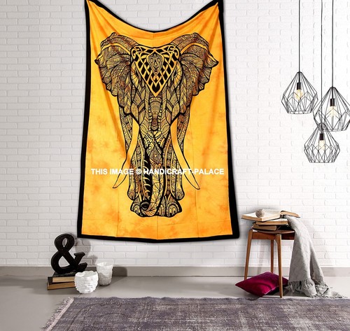 éléphant mandala jeté - mandala, de