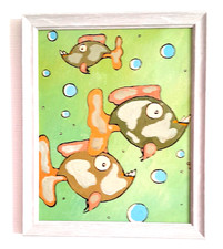 direct atelier de l'artiste B Jost Tableau acrylique sur carton entoilé 2025 .