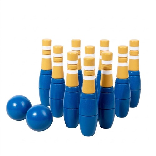 Jeu quilles bois - quilles, en