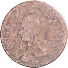 [#1069934] Pièce de monnaie, France, Dupré, Décime, AN 8, Metz, très bon état (8-10), cuivre, Gadoury:18