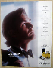 Publicité Papier - Eau De Toilette "Derby" de Guerlain de 1987
