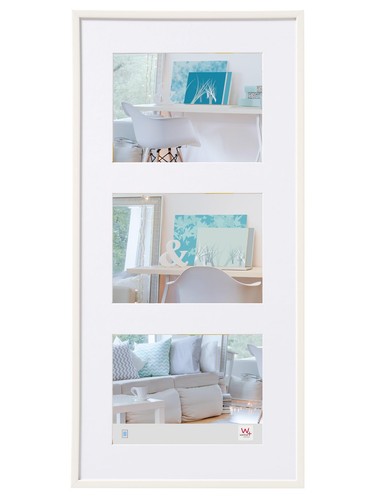 Cadre photo blanc 10x15 cm - 3x,