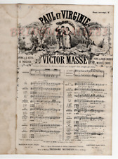 MARINE VICTOR MASSÉ PARTITION PAUL ET VIRGINIE AIR 8 BARBIER 1877 BARBIZET BOUHY