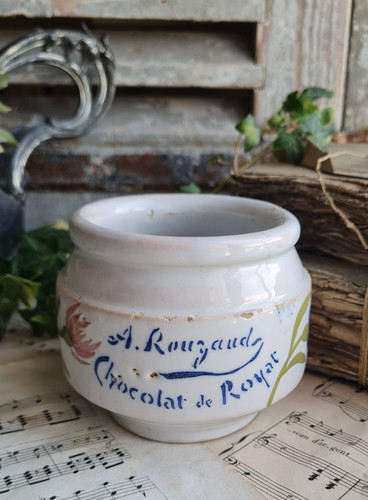 Ancien pot confiture - ancien, royat