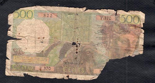 Algerie 500 francs 1952 etat - 1952,