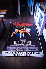WALL STREET French Bus Shelter Rolled DS Vintage Movie Poster Original 1987