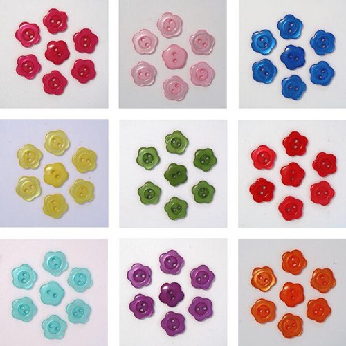 Boutons fantaisie fleur - fantaisie,