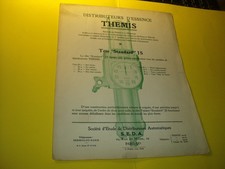 FEUILLET D EPOQUE POUR LES TETES STANDARD JS DE POMPE A ESSENCE THEMIS