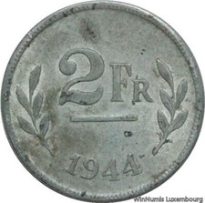 W0139 Belgique 2 Francs type
