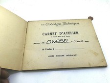 ANCIEN NANUEL CARNET ATELIER