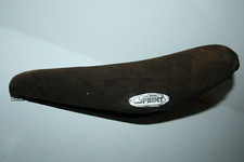 VINTAGE SELLE ROYAL SPRINT CUIR DAIM MARRON SUEDE LEATHER SADDLE ITALY 1970 80