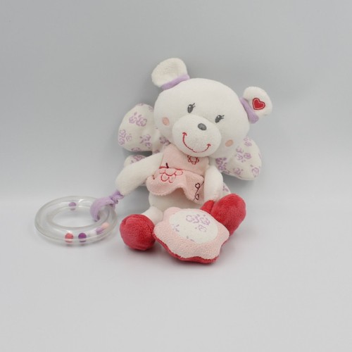 Doudou ours papillon - , blanc