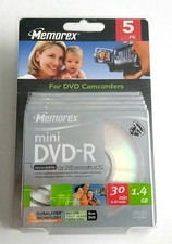 Lot de 5 Mini DVD-R MEMOREX